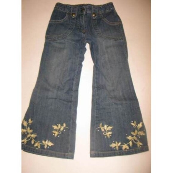 Gymboree royal gardens equestrian club flower top shirt bootcut jeans pants 5 5T - Picture 3 of 3